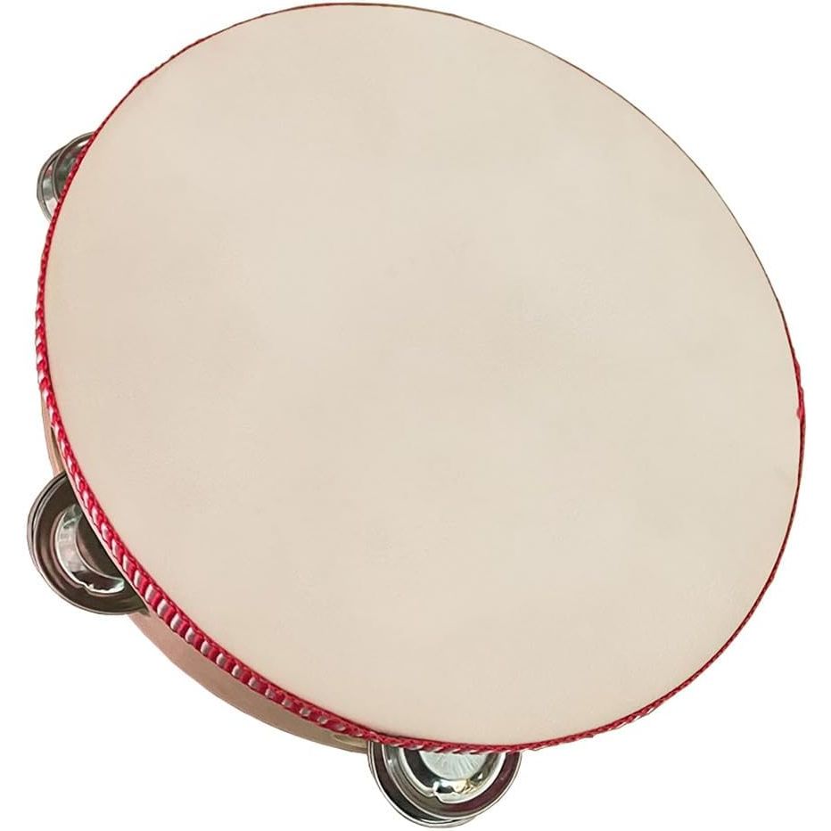 Clifton 8 inch Tambourine Drum Bell Single Row Tambourine Metal Jingles Percussion Instrument Hand Tambourine - Just Closeouts Canada Inc.