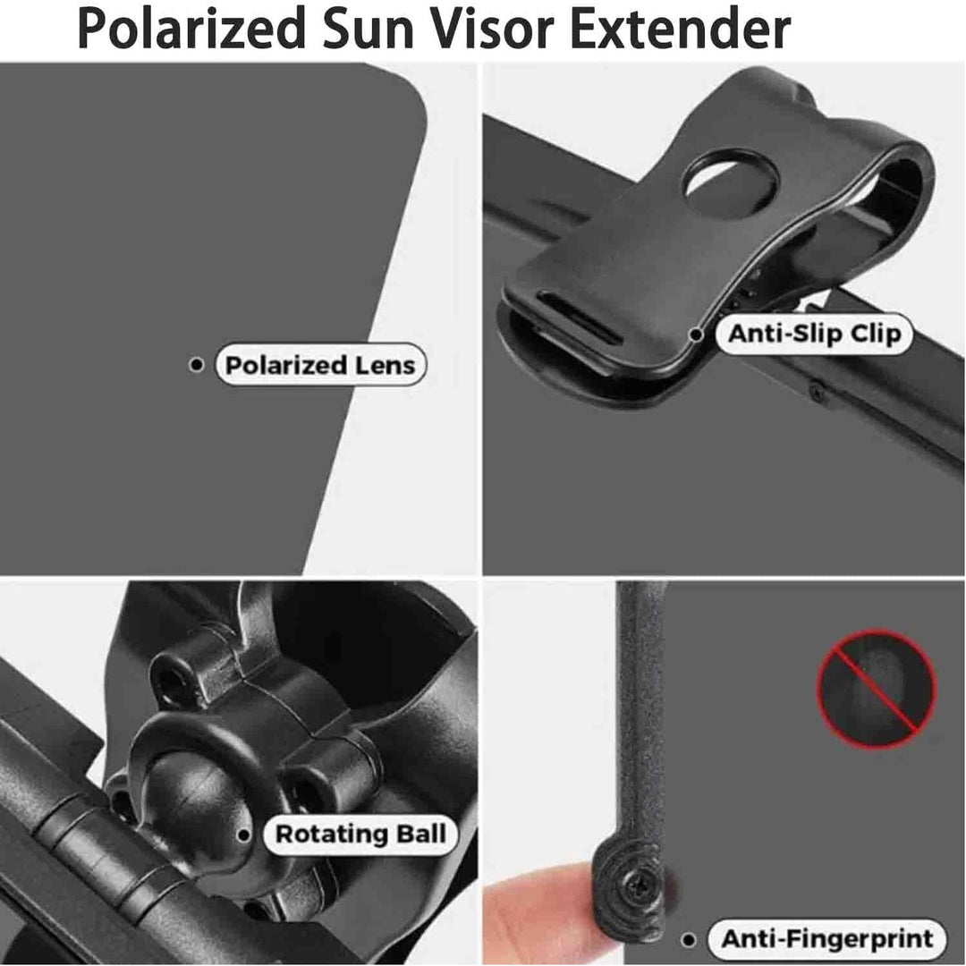 Clip-On Polarized Car Sun Visor Extender - Just Closeouts Canada Inc.X004MYYLQ5
