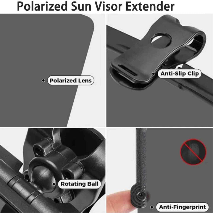 Clip-On Polarized Car Sun Visor Extender - Just Closeouts Canada Inc.X004MYYLQ5