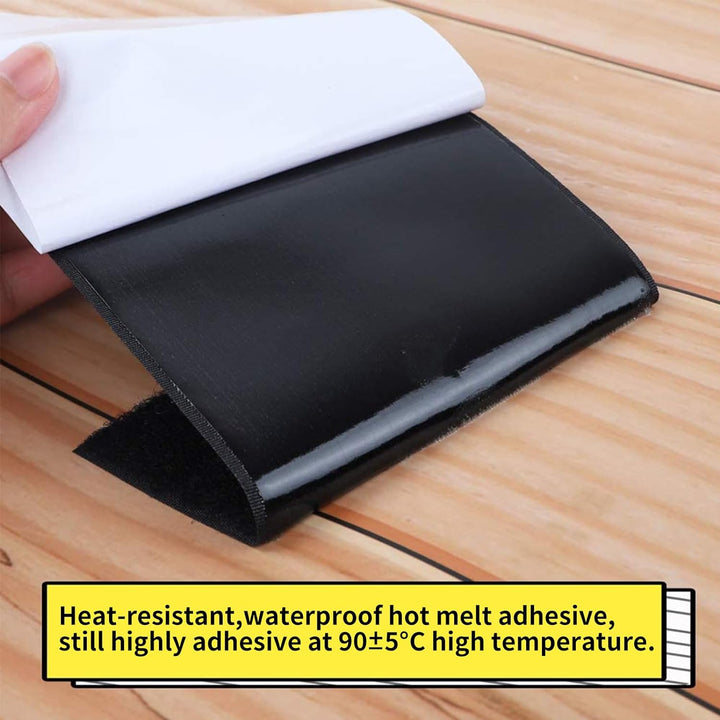 COCOBOO 4 Inch x 9 Feet Hook and Loop Tape for Couch Cushions, Strips with Adhesive, Nylon Self Adhesive Heavy Duty Strips for Home Office School Car and Crafting Organization - Just Closeouts Canada Inc.