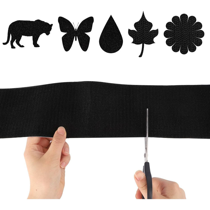 COCOBOO 4 Inch x 9 Feet Hook and Loop Tape for Couch Cushions, Strips with Adhesive, Nylon Self Adhesive Heavy Duty Strips for Home Office School Car and Crafting Organization - Just Closeouts Canada Inc.