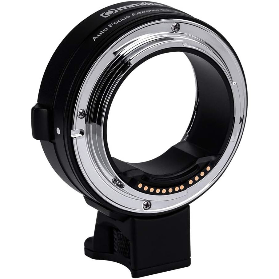 Commlite CM - EF - EOS R Electronic Auto - Focus Lens Mount Adapter Compatible with Canon EF/EF - S Lens to Canon EOS R/R5/R6/RP Series Camera Body Adapter - Just Closeouts Canada Inc.