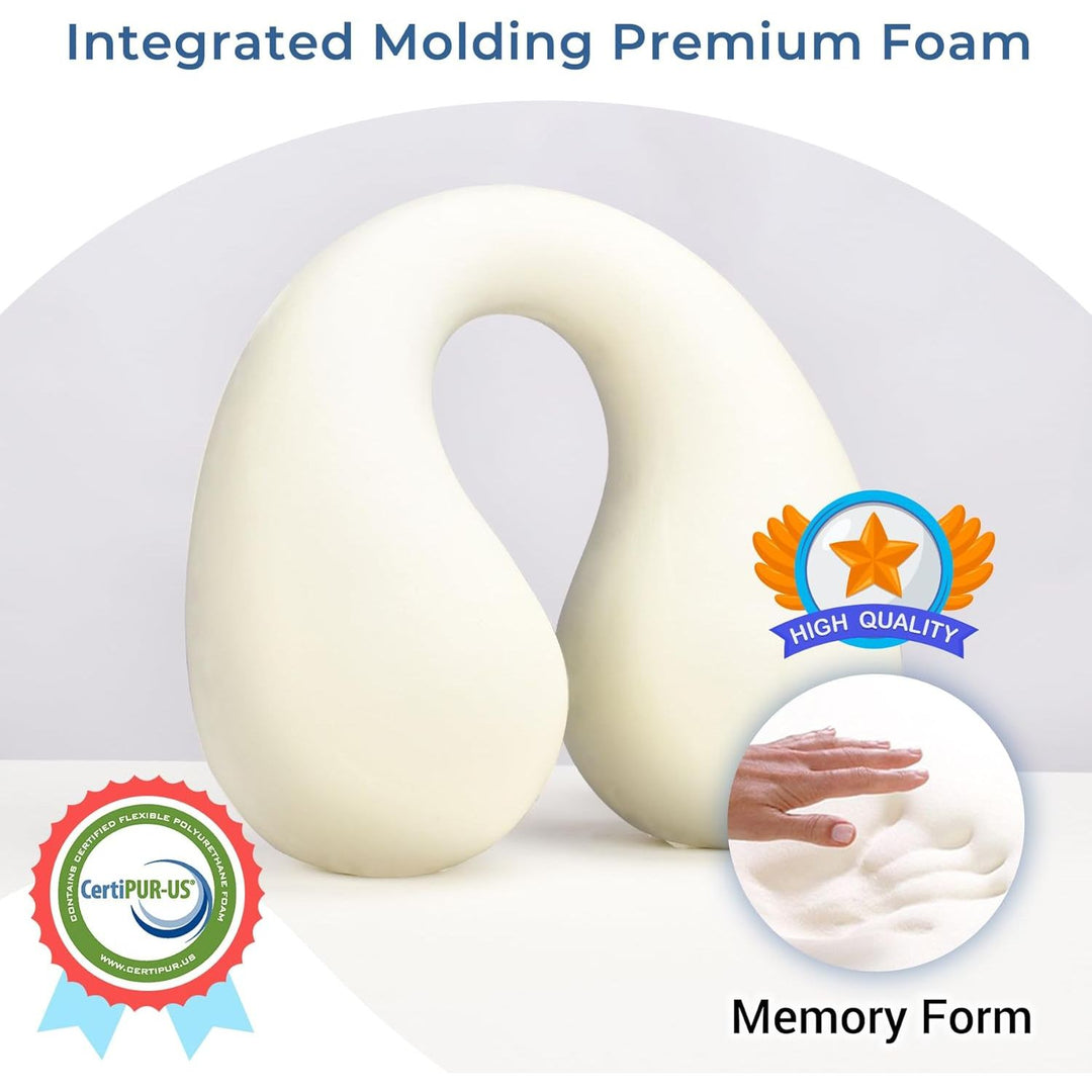 COOLBEBE Kids Travel Neck Pillow, Softly Travel Pillow for Car & Airplane, Traveling Gifts for Toddler & Children (1, Bluish Green) - Just Closeouts Canada Inc.