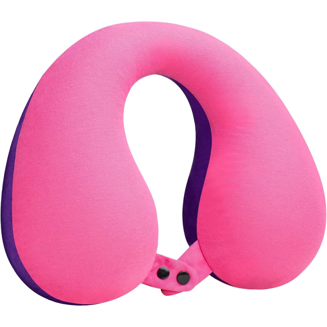 COOLBEBE Kids Travel Neck Pillow, Softly Travel Pillow for Car & Airplane, Traveling Gifts for Toddler & Children (1, Pinkish Purple) - Just Closeouts Canada Inc.