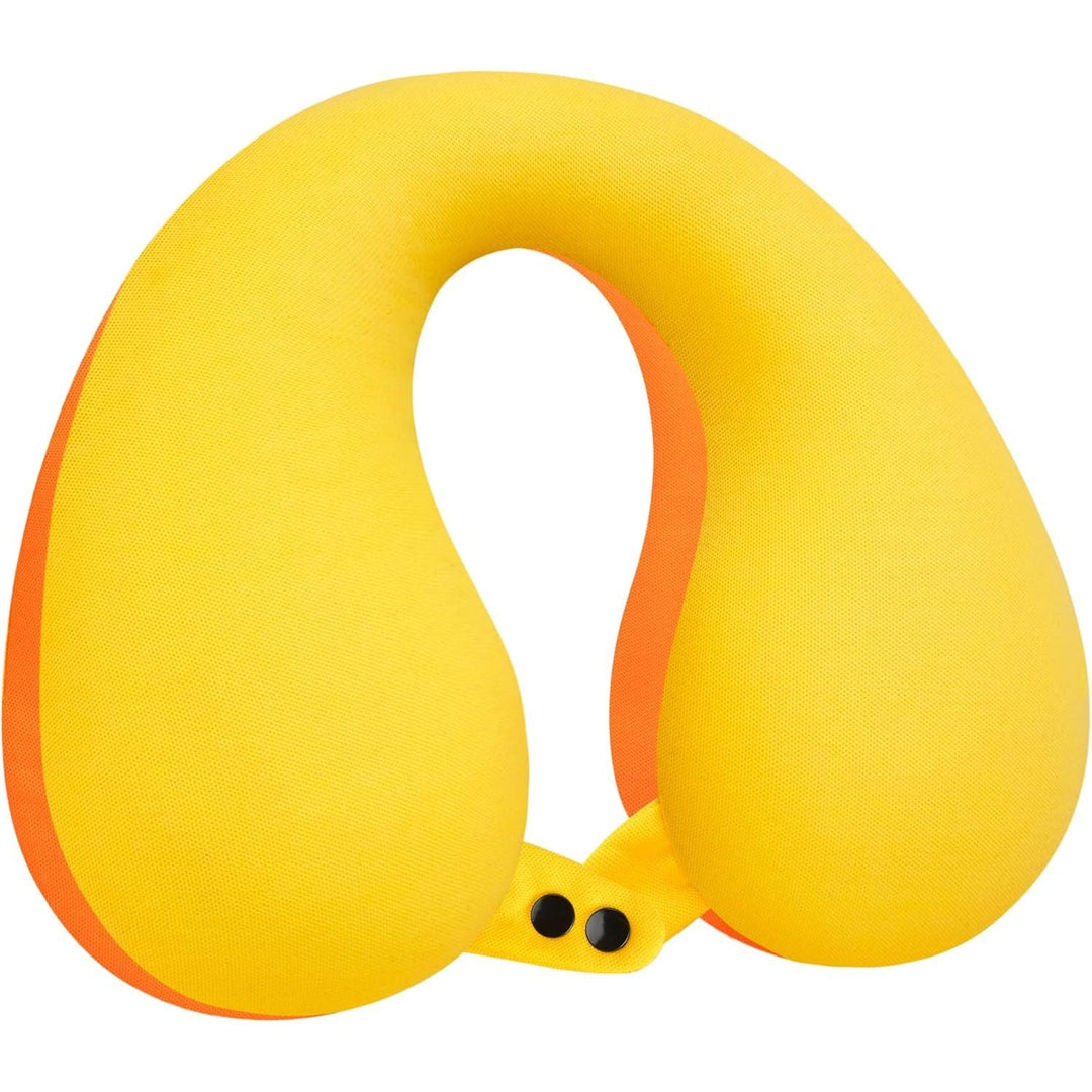 COOLBEBE Kids Travel Neck Pillow, Softly Travel Pillow for Car & Airplane, Traveling Gifts for Toddler & Children (1, Yellowish Orange) - Just Closeouts Canada Inc.