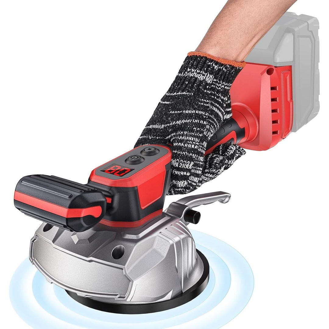 Cordless Tile Vibration Leveling Machine Compatible with Milwaukee 18V Battery, Portable Oscillating Tool with 8 Adjustable Speed,Suction Cup,Digital Display,for Floor,Tile,Wall - Just Closeouts Canada Inc.X004YRZVP5