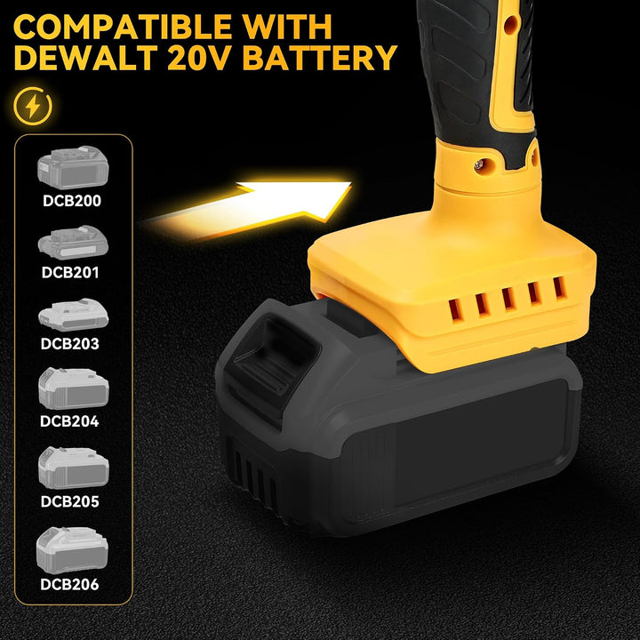 Cordless Tile Vibration Tool Compatible with DeWALT 20V Battery: Portable Tiler Vibration Leveling Machine with 8 Adjustable Speed,Suction Cup,Digital Display for Floor,Tile,Wall - Just Closeouts Canada Inc.X004YRZM4P