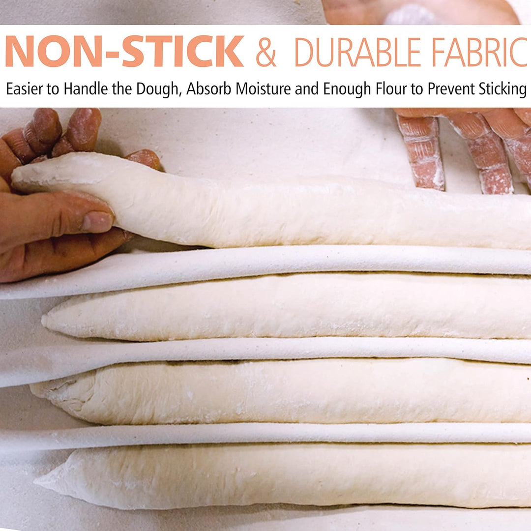Cotton Bread Proofing Cloth – 29 × 17 in - Just Closeouts Canada Inc.