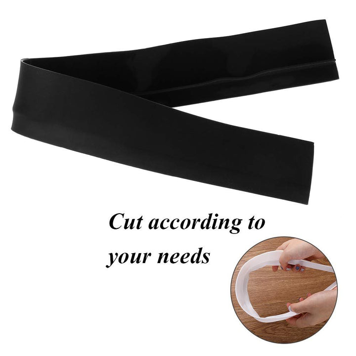 CozyKit Silicone Kitchen Stove Counter Gap Cover Long & Wide Gap Filler (2 Pack) Seals Spills Between Counters, Stovetops, Washing Machines, Oven, Washer, Dryer - Heat - Resistant and Easy Clean (Black) - Just Closeouts Canada Inc.