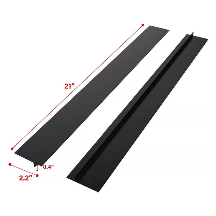 CozyKit Silicone Kitchen Stove Counter Gap Cover Long & Wide Gap Filler (2 Pack) Seals Spills Between Counters, Stovetops, Washing Machines, Oven, Washer, Dryer - Heat - Resistant and Easy Clean (Black) - Just Closeouts Canada Inc.
