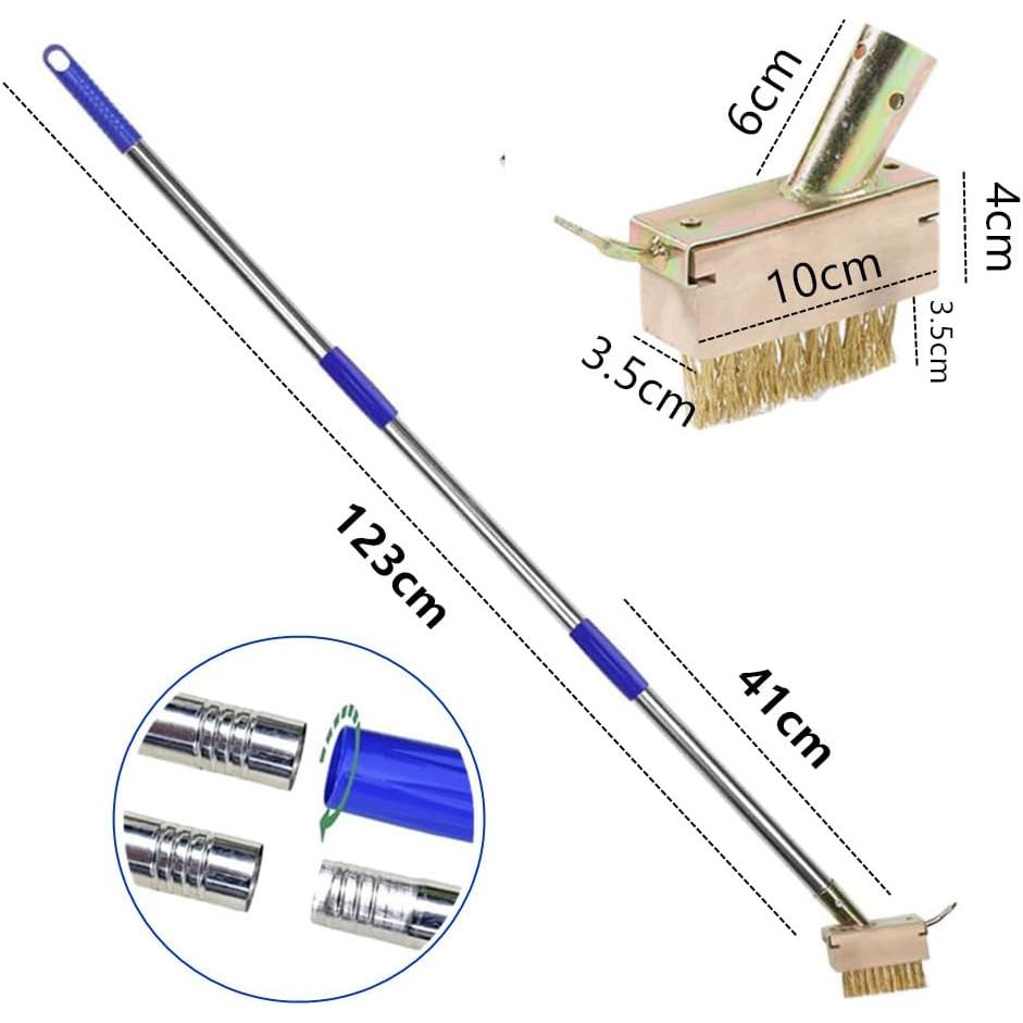 Crack Weeder, Manual Crevice Weeding Tool, Manual Weeding Tool, Moss Weed Remover Puller Tool, Grout Brush with Steel Handle for Paver Deck Patio Walkway Driveway - Just Closeouts Canada Inc.