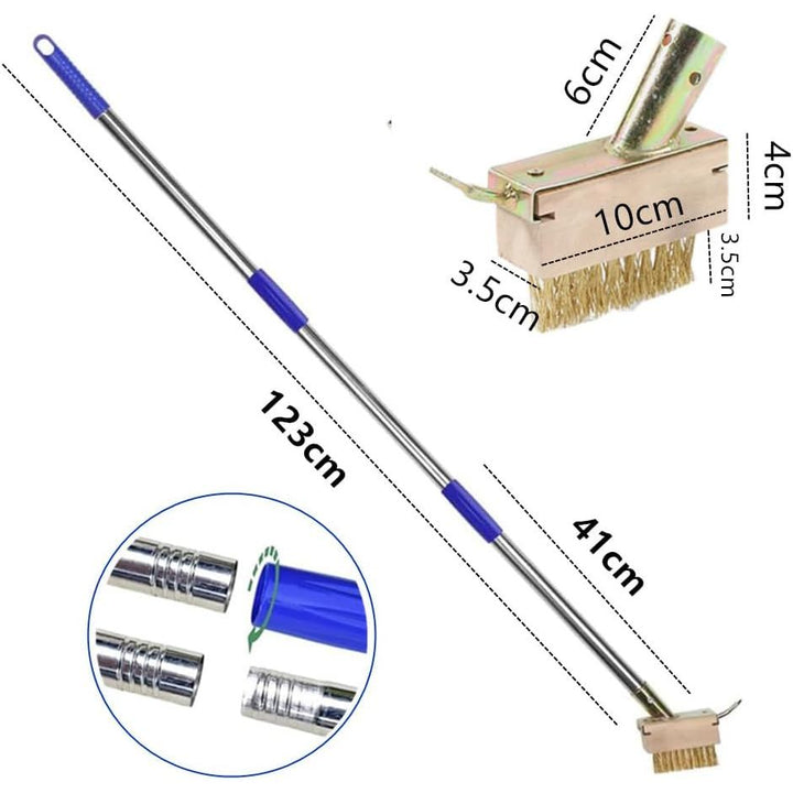 Crack Weeder, Manual Crevice Weeding Tool, Manual Weeding Tool, Moss Weed Remover Puller Tool, Grout Brush with Steel Handle for Paver Deck Patio Walkway Driveway - Just Closeouts Canada Inc.