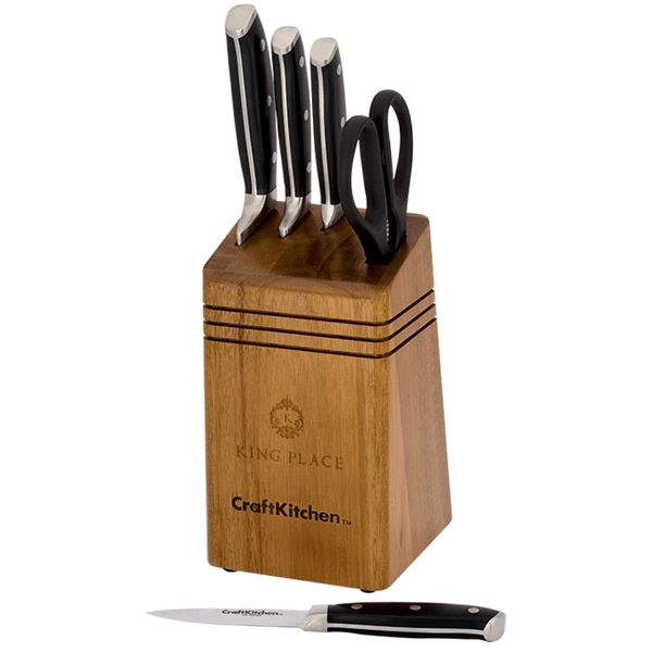 CraftKitchen™ 6 Piece Cutlery / Knife Block Set - Just Closeouts Canada Inc.073287802001