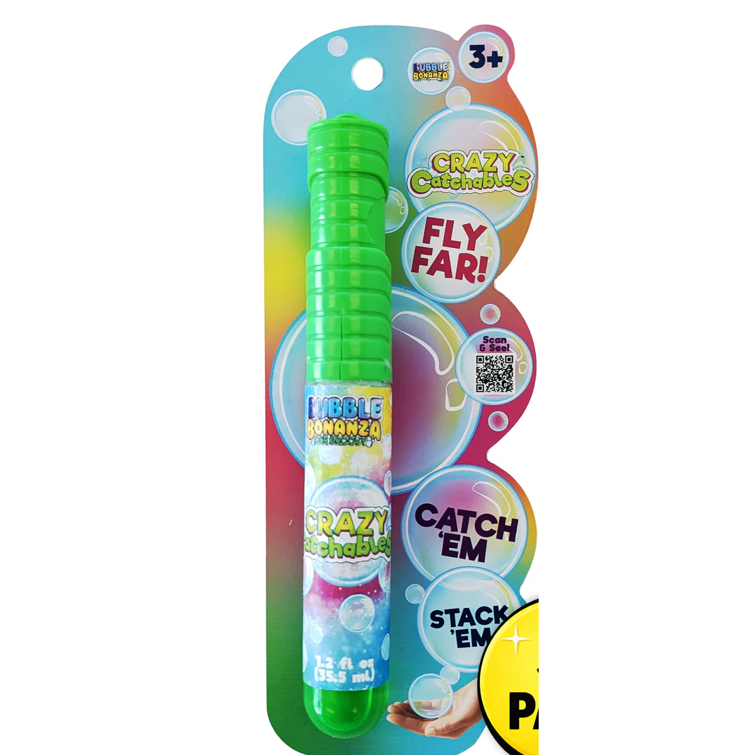 Crazy Catchable Bubbles 1.2 oz Carded, B308 - Just Closeouts Canada Inc.4897112323082