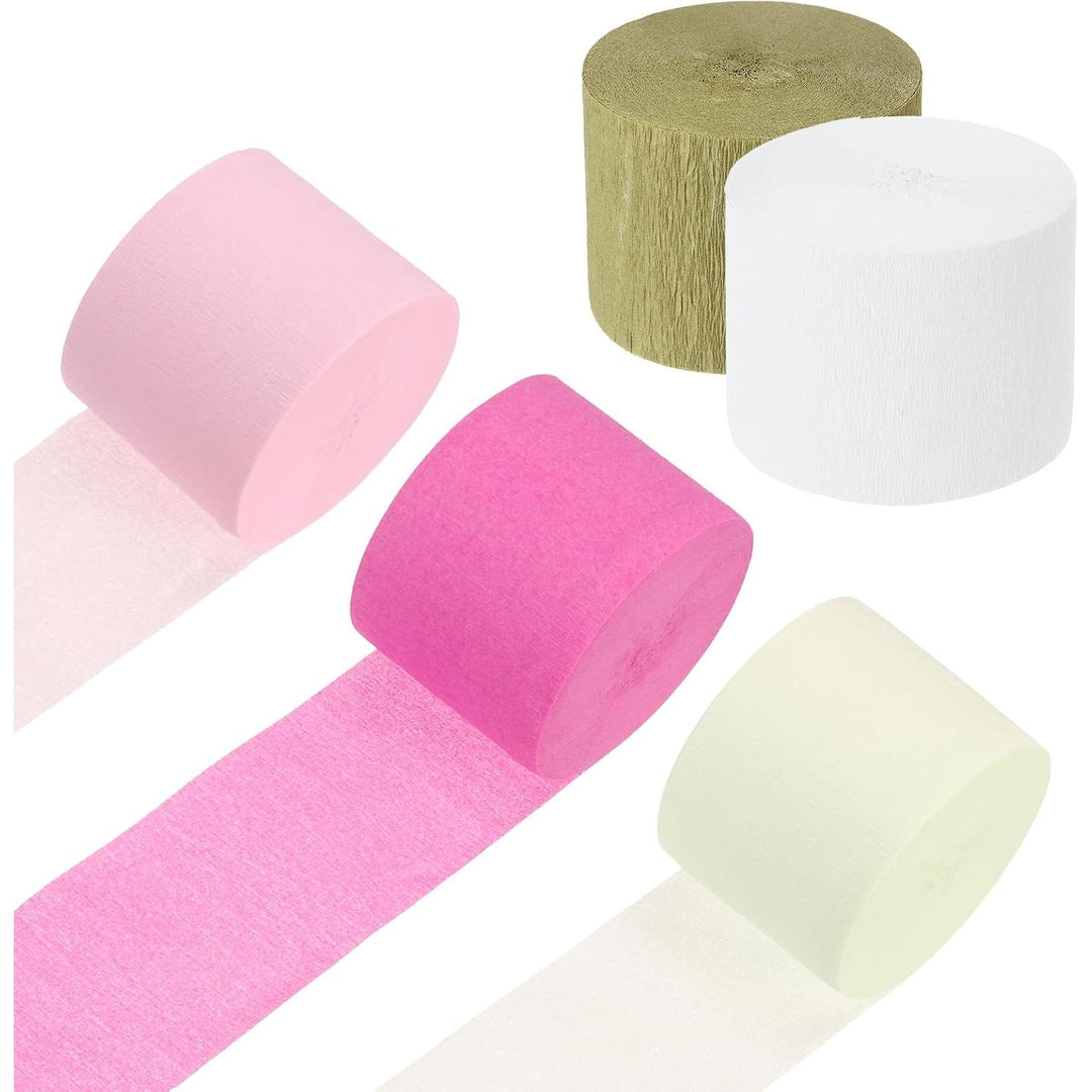Crepe Paper Party Streamers, 5 Colours, 5 Rolls - Just Closeouts Canada Inc.