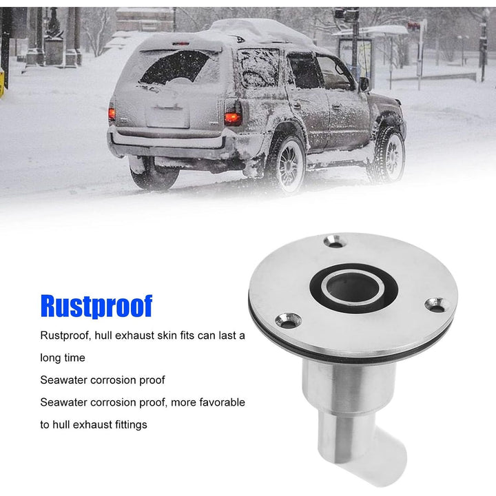 Curved 24 mm 316 Stainless Steel Heater Exhaust Port - Just Closeouts Canada Inc.X0043849DF