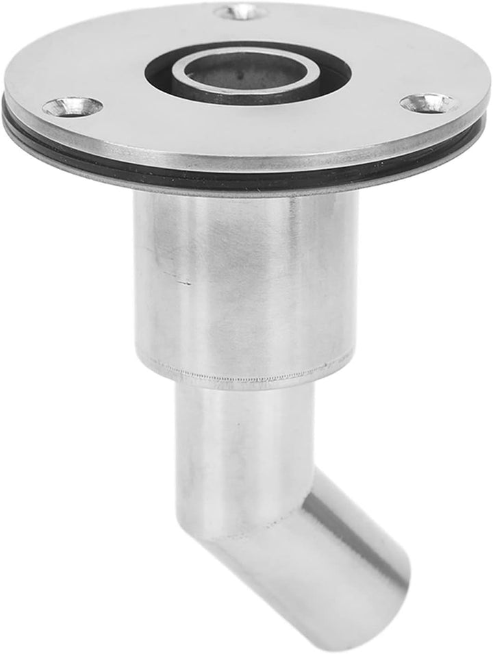 Curved 24 mm stainless heater exhaust fitting, view 6