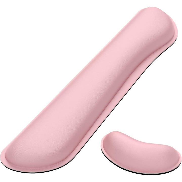 Dapesuom Enlarge Keyboard Wrist Rest Pad,Memory Foam Set Wrist Cushion Support for Easy Typing & Pain Relief,Mouse Wrist Pad,Anti - Slip Wrist Support for Gaming,Computer, Laptop, Office,Pink - Just Closeouts Canada Inc.