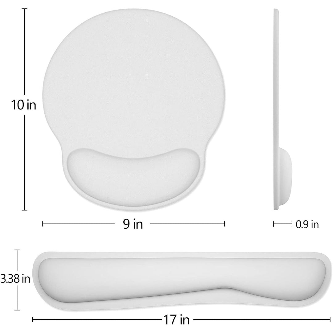 Dapesuom Keyboard Wrist Rest and Mouse Pad with Wrist Support, Memory Foam Wrist Rests for Keyboard and Mouse Set, Ergonomic Wrist Pad with Non Slip Base for Easy Typing & Pain Relief,Space Gray - Just Closeouts Canada Inc.