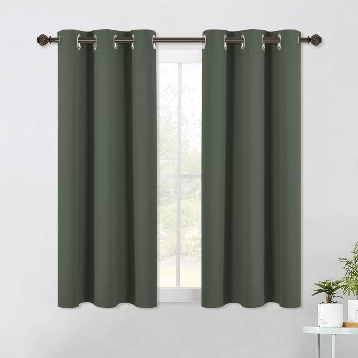 Dark Mallard Blackout Curtains, 42 x 54 in, Set of 2 - Just Closeouts Canada Inc.
