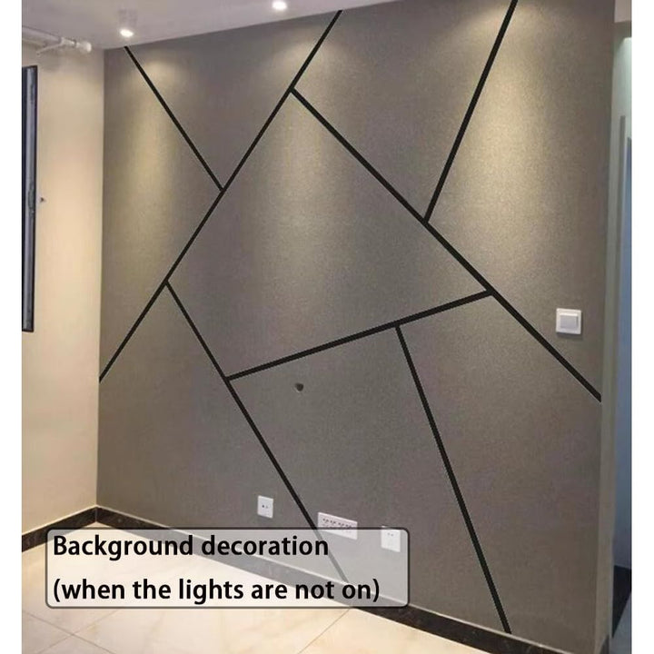 DGLILUAN 16.4ft Recessed Flexible LED Diffuser Channel, Silicone Black Bendable LED Diffuser Strip Light Tube Cover for Background Decoration, Wall, Cabinet and Indoor Outdoor Lighting (10 x 10mm) - Just Closeouts Canada Inc.