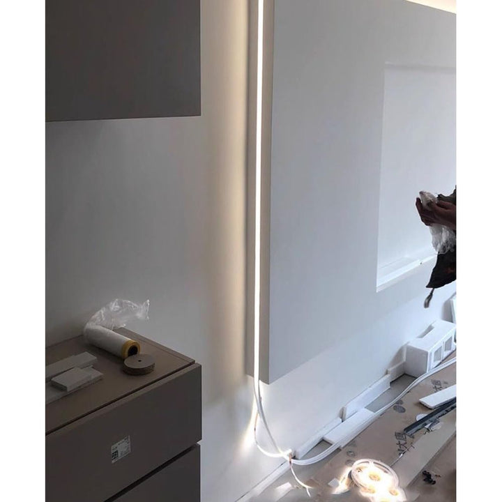 DGLILUAN 16.4ft/5m Silicone Soft LED Channel System, Flexible U Shape Tube LED Light Strips Silicone Cover for Living Room, Kitchen, Patio and Other Outdoor Ambient Decor, No Light Strip (10 x 10mm) - Just Closeouts Canada Inc.