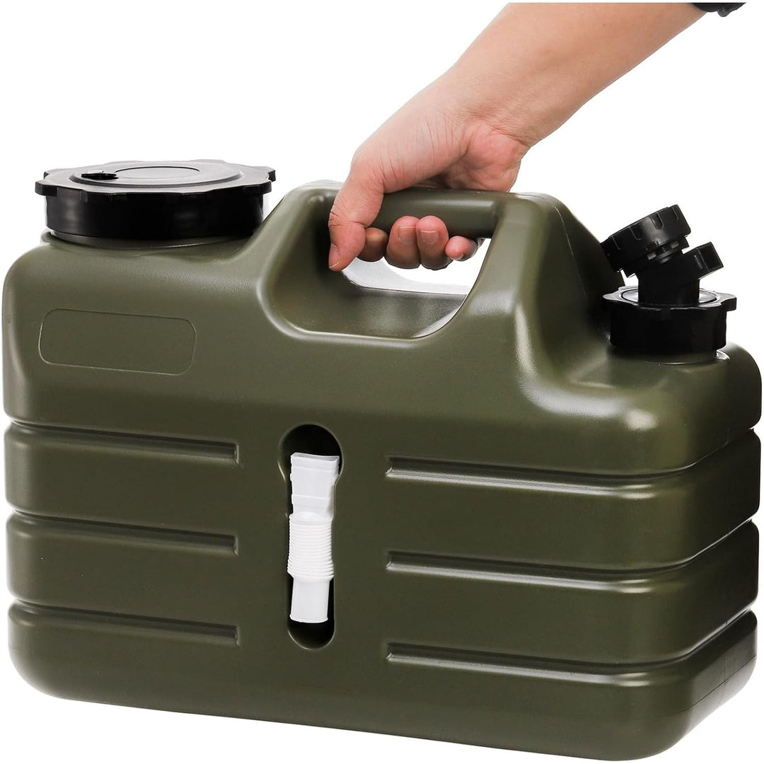 Dicunoy Water Container with Spigot, 3 Gallon Water Jug, Camping Water Storage Container, BPA Free Portable Thick Water Dispenser Tank Jug for Vehicle, Outdoor, Hiking, Emergency, Hurricane Supplies - Just Closeouts Canada Inc.