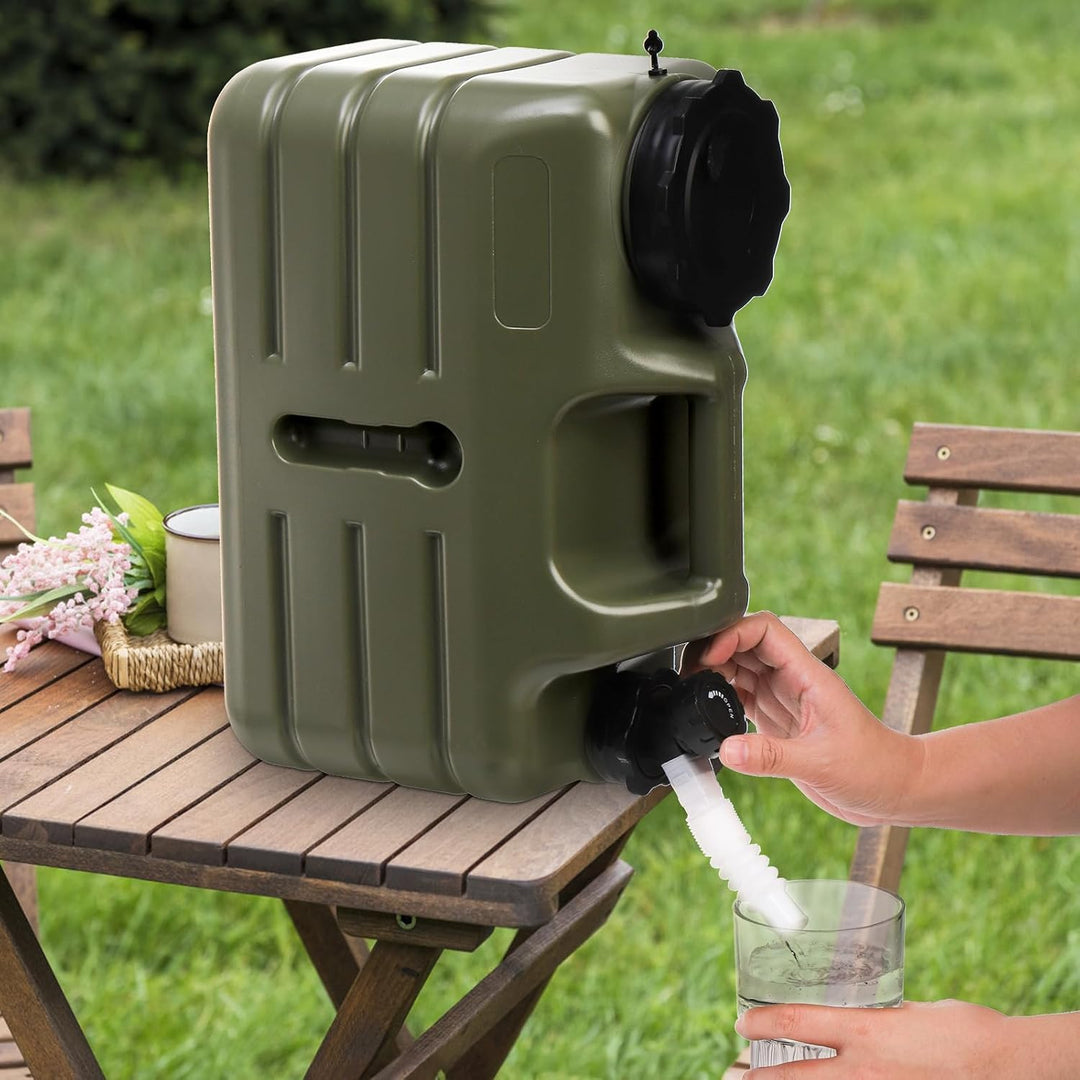Dicunoy Water Container with Spigot, 3 Gallon Water Jug, Camping Water Storage Container, BPA Free Portable Thick Water Dispenser Tank Jug for Vehicle, Outdoor, Hiking, Emergency, Hurricane Supplies - Just Closeouts Canada Inc.