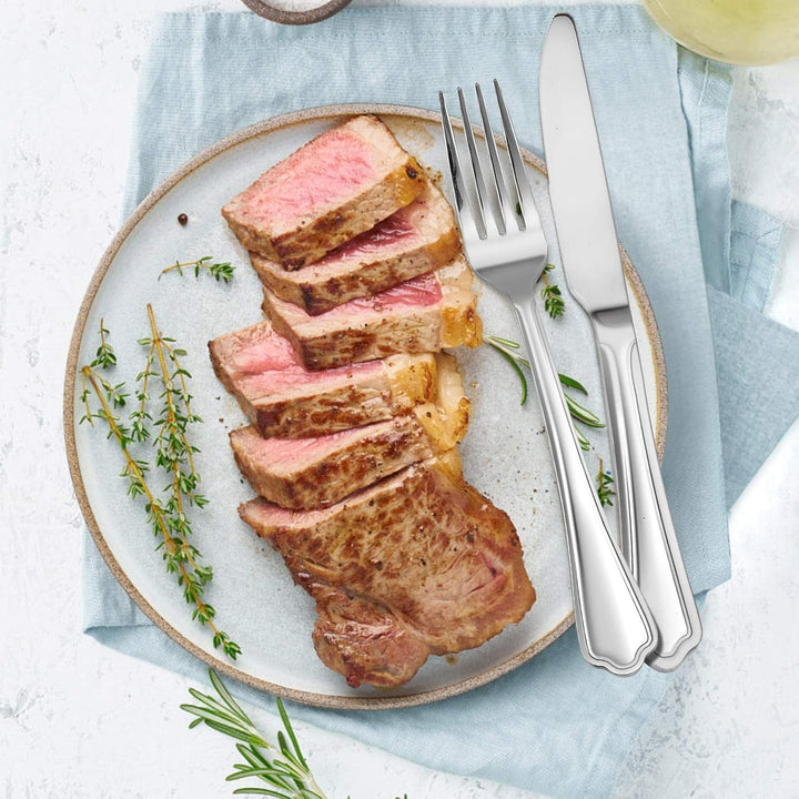 Dinner Forks Set of 12, E - far 7.9 Inch Stainless Steel Forks for Home, Kitchen or Restaurant, Non - toxic & Mirror Polished, Easy to Clean & Dishwasher Safe - Just Closeouts Canada Inc.