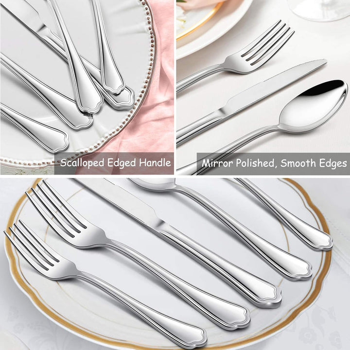 Dinner Forks Set of 12, E - far 7.9 Inch Stainless Steel Forks for Home, Kitchen or Restaurant, Non - toxic & Mirror Polished, Easy to Clean & Dishwasher Safe - Just Closeouts Canada Inc.