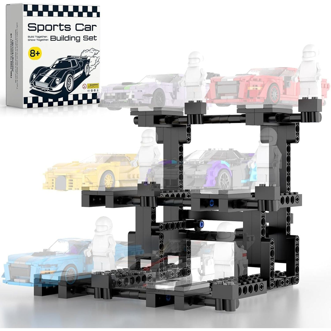 Display Stand for Lego Speed Champion Cars, 3 - Layer Display Stand Building Set Holds 6 Cars & Drivers, Compatible with 76917, 76908, 76918, 76915, 76914, 76907, 76901, 76902 & More - Just Closeouts Canada Inc.X004VAPODJ