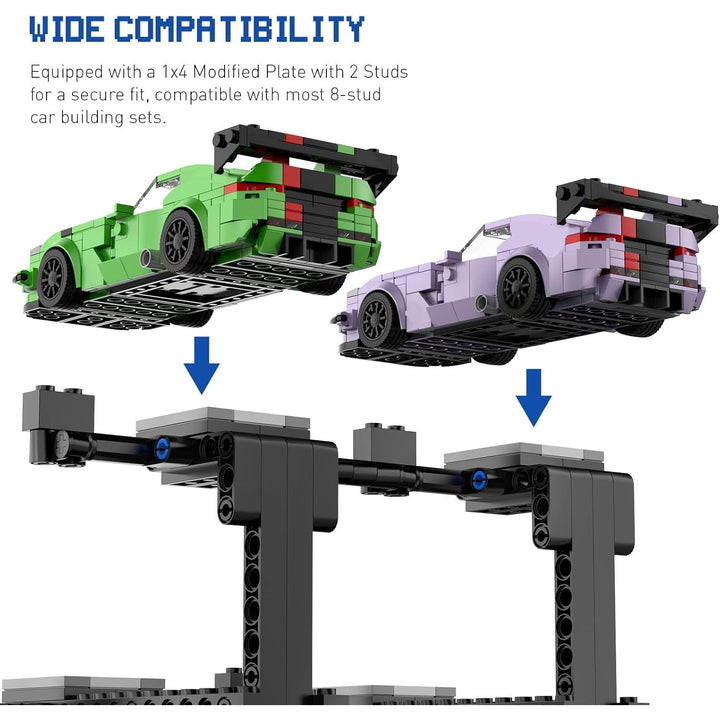 Display Stand for Lego Speed Champion Cars, 3 - Layer Display Stand Building Set Holds 6 Cars & Drivers, Compatible with 76917, 76908, 76918, 76915, 76914, 76907, 76901, 76902 & More - Just Closeouts Canada Inc.X004VAPODJ