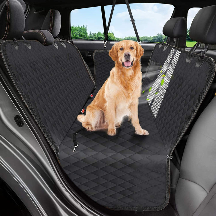 Dog Car Seat Cover, 600D Waterproof Bench Rear Seat Cover Nonslip Dog Hammock Anti - Scratch Rear Seat Protector for Pet with Mesh Viewing Window for Car SUV Truck (137 x 147cm) - Just Closeouts Canada Inc.X004GRM7OV