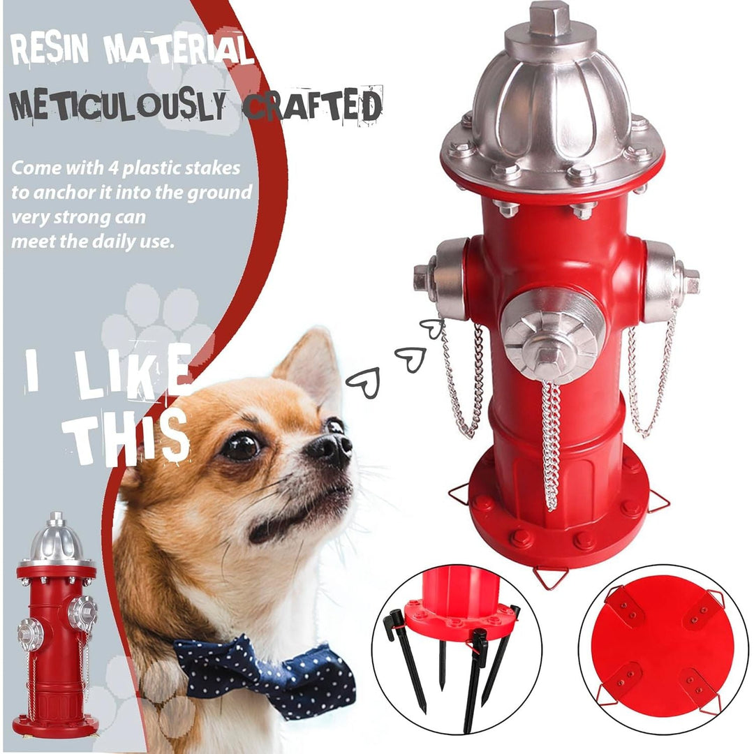 Dog Fire Hydrant Pee Post, Puppy Pee Post Training Statue, Indoor Outdoor Fire Hydrant Decor Figurines for Yard Art Garden Lawn, Gift for Fireman (14.5 inch) - Just Closeouts Canada Inc.