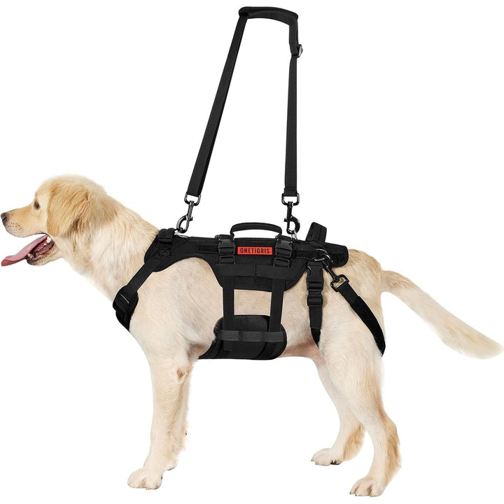 Dog Lift Harness for Large Dogs, Dog Support Sling for Back Legs, Dog Lifter with Handles Invictus Multifunctional Mobility Assistance Vest Dog Hip Support Brace (Black, XL) - Just Closeouts Canada Inc.