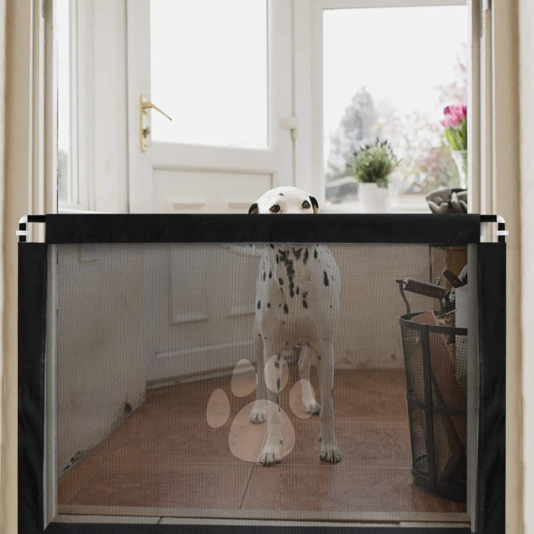 Dog Stairgates, 39.3" x 31.5", Self - Assembly Pet Gate for Dogs Cats Indoor Doorway, Safety Dog Barrier Screen for Hallways, No Drilling and Drilling - Just Closeouts Canada Inc.X004DRXZIB