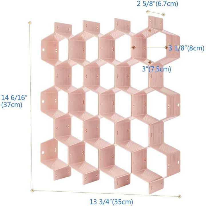 Drawer Divider Organizer 8pcs DIY Plastic Grid Honeycomb Drawer Divider - Just Closeouts Canada Inc.X0039REGKH