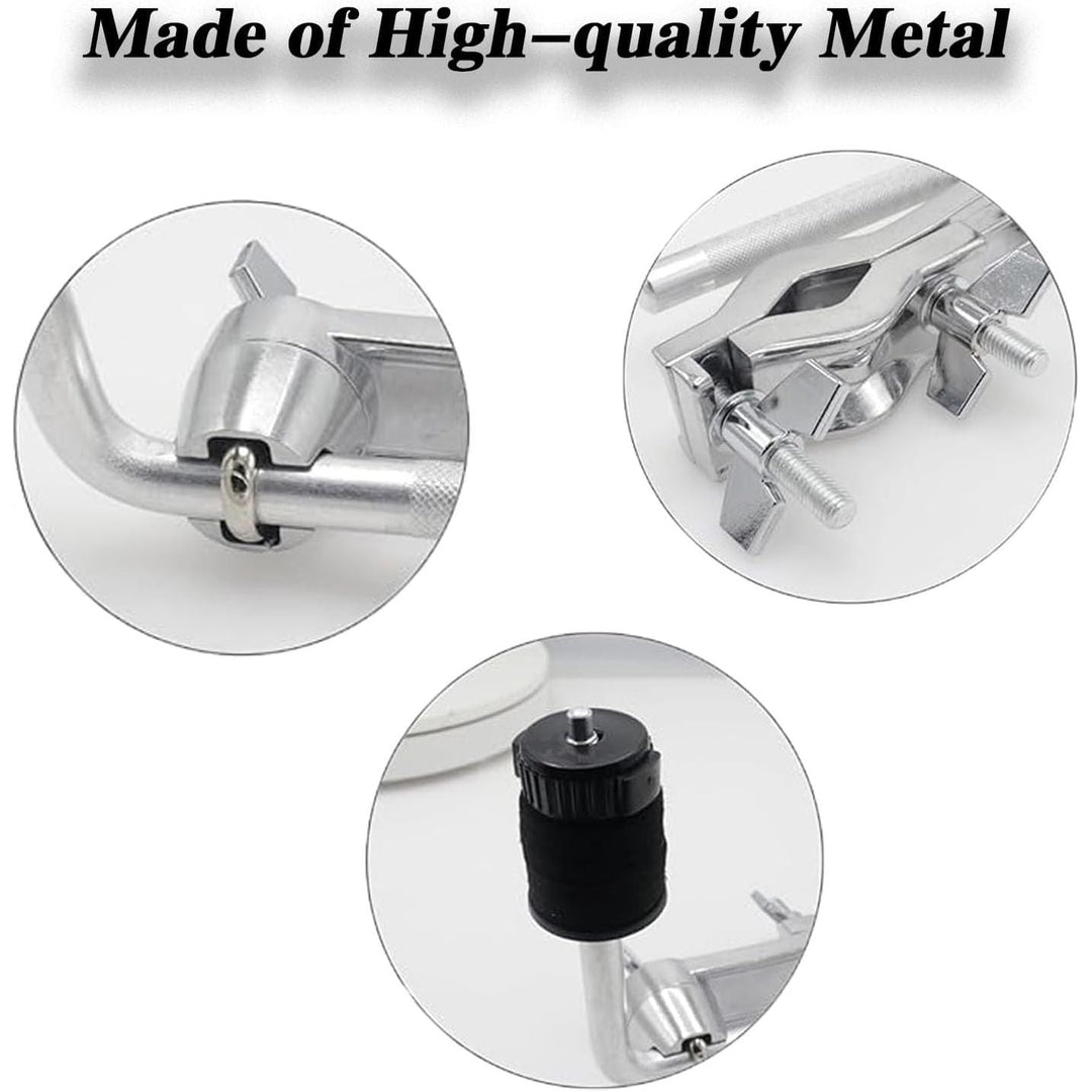Drum Set Extension Clamp with Cymbal Boom Stand Arm - Adjustable Cymbal Extension Mount Clamp, Drum Hardware & Percussion Instrument Accessories - Just Closeouts Canada Inc.