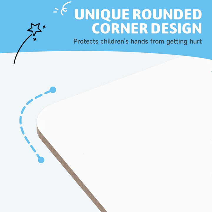 Dry Erase White Boards, 6 Pack Double - Sided Portable Small Whiteboard Set for Teachers, Office, Work, Lapboard Including 6 Markers, 6 Eraser (9x12'') - Just Closeouts Canada Inc.