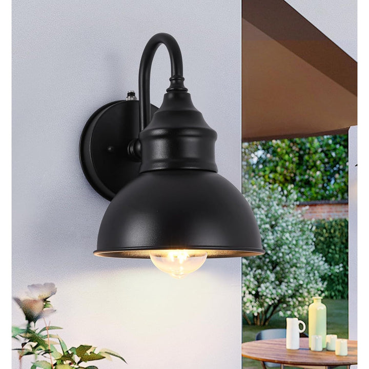 Dusk to Dawn Outdoor Barn Gooseneck Lights, Classic Small Exterior Farmhouse Barn Lights, Waterproof and Rust Resistant Exterior Light Fixtures, Porch Gooseneck Lights, Garage Outdoor Lighting. - Just Closeouts Canada Inc.