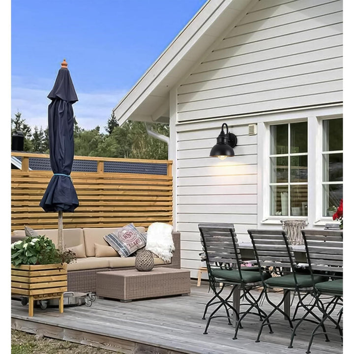 Dusk to Dawn Outdoor Barn Gooseneck Lights, Classic Small Exterior Farmhouse Barn Lights, Waterproof and Rust Resistant Exterior Light Fixtures, Porch Gooseneck Lights, Garage Outdoor Lighting. - Just Closeouts Canada Inc.