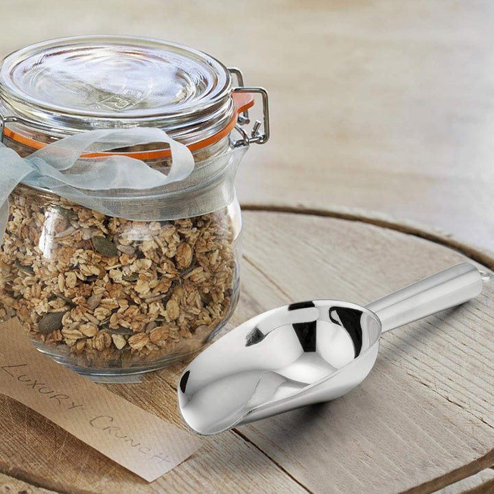 E - far Mini Scoop, 3 Ounce Stainless Steel Kitchen Utility Scoops, Ideal for Candy/Ice Cube/Flour/Sugar/Coffee Bean/Protein Powder, Food Grade & Anti Rust, Easy Clean & Dishwasher Safe (4 Pack) - Just Closeouts Canada Inc.