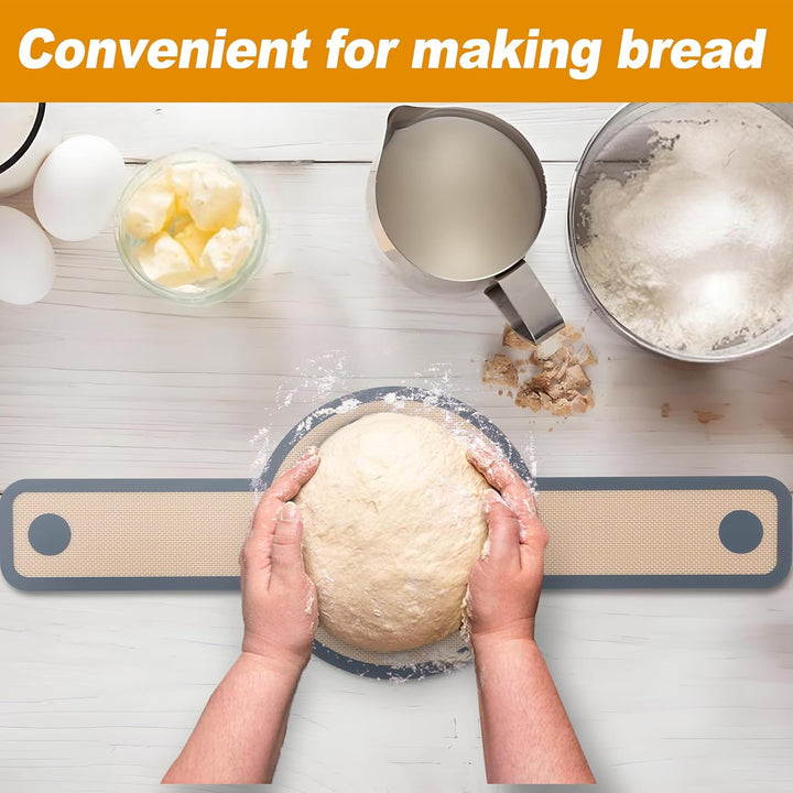 E - far Silicone Bread Sling for Dutch Oven, 2 - Piece Reusable Silicone Bread Baking Mat with Long Handle, Non - Stick & Easy to Clean, Ideal for Transferring Sourdough - Just Closeouts Canada Inc.