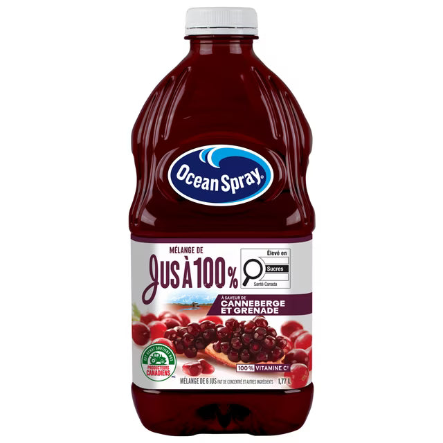 Ocean Spray Cranberry & Pomegranate Premium 100% Juice Blend, 1.77L