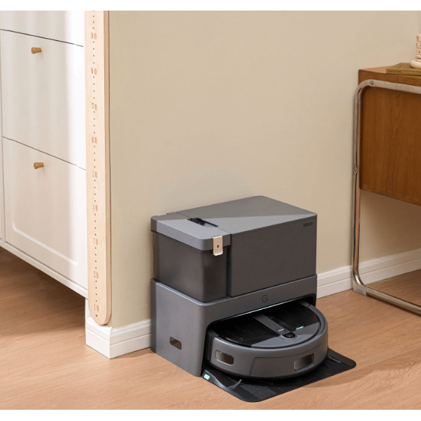 Ecovacs Cube Pro Robot Vacuum & Mop with Auto - Cleaning Station - Grey - Just Closeouts Canada Inc.