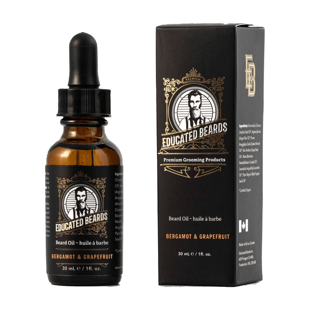 Educated Beards Bergamot Grapefruit Beard Oil, 30ml - Just Closeouts Canada Inc.628504027080