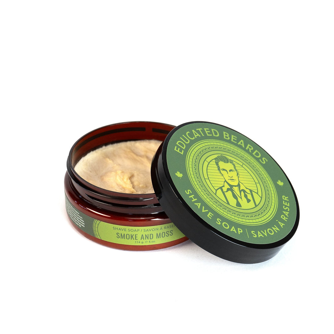 Educated Beards Smoke & Moss Shave Soap, 114g - Just Closeouts Canada Inc.628504027660