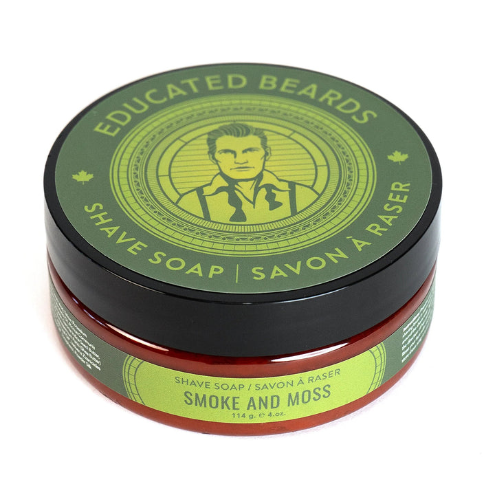 Educated Beards Smoke & Moss Shave Soap, 114g - Just Closeouts Canada Inc.628504027660