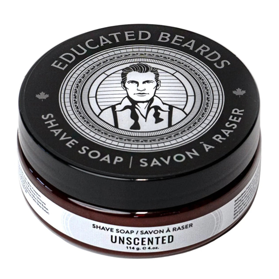 Educated Beards Unscented Shave Soap, 114g - Just Closeouts Canada Inc.628504027578