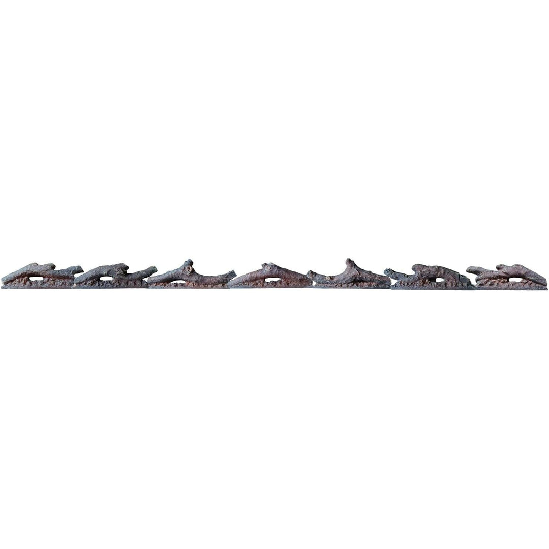 Electric Fireplace Wall Fireplace Recessed Electric Fireplace Fake Fireplace Logs Synthetic Resin Decoration Electric Transparent Logs Flame Suitable for 68" Electric Fireplaces 7Pieces - Just Closeouts Canada Inc.